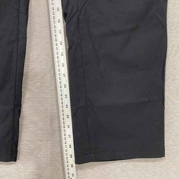 Eddie Bauer Fleece Lined Tech Pants Mens 40 x 30 Black Water Repellent Insulated - Picture 10 of 14